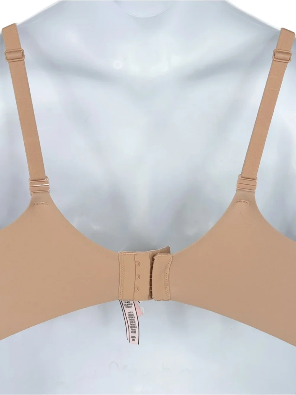 Victoria's Secret Padded No-Wire Bra sz 36DD * Incredible Wireless Beige Nude - Picture 3 of 6